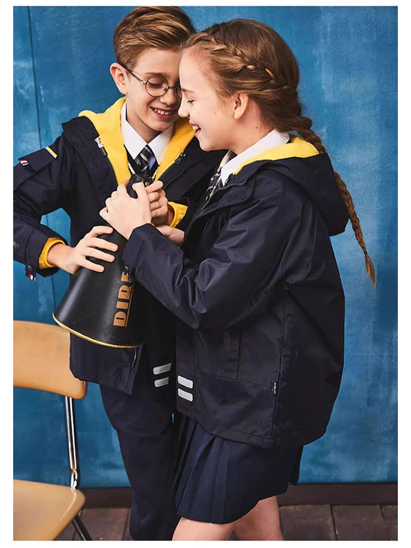 School Uniform 3 in 1 Winter Insulated Windbreaker Warm and Weatherproof Jacket 8
