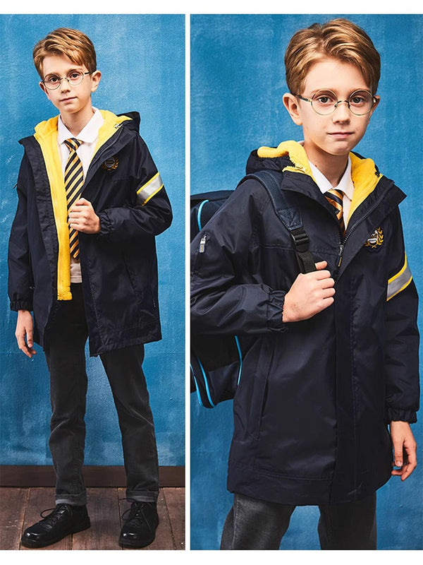 School Uniform 3 in 1 Detachable Winter windbreaker Jacket 6