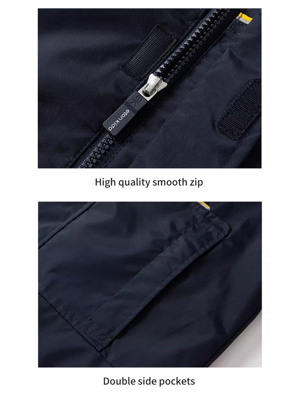 School Uniform 3 in 1 Winter Insulated Windbreaker Warm and Weatherproof Jacket 8