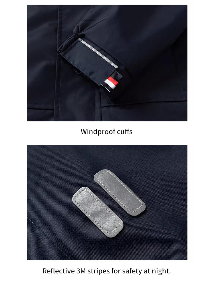 School Uniform 3 in 1 Winter Insulated Windbreaker Warm and Weatherproof Jacket 8