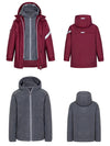School Uniform 3 in 1 Detachable Winter windbreaker Jacket 6