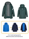 School Uniform 3 in 1 Detachable Winter windbreaker Jacket 6
