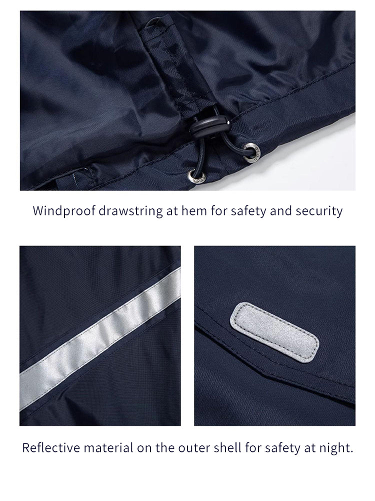 School Uniform 3 in 1 Detachable Winter windbreaker Jacket 6
