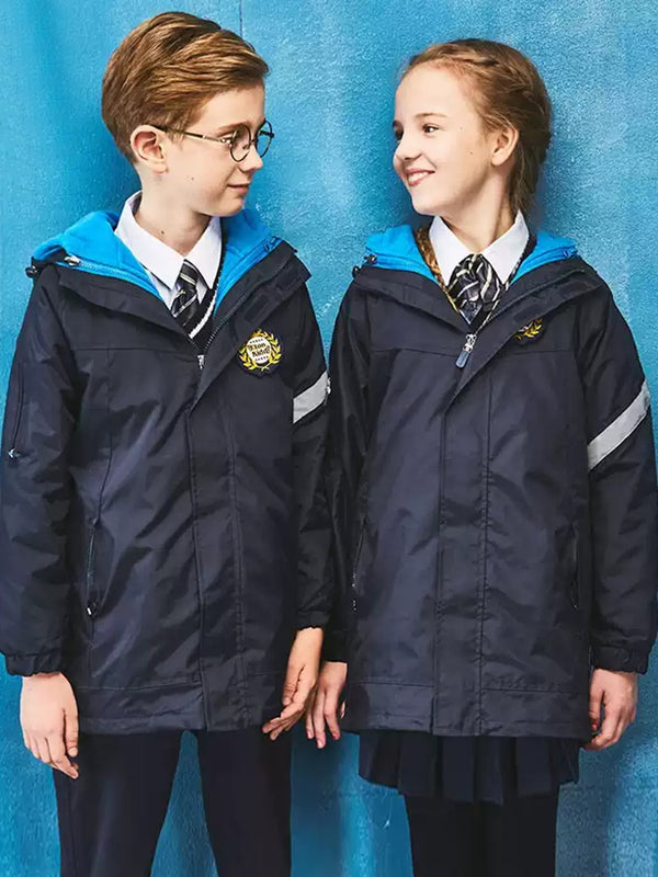 School Uniform  3 in 1 Detachable Winter windbreaker Jacket 6