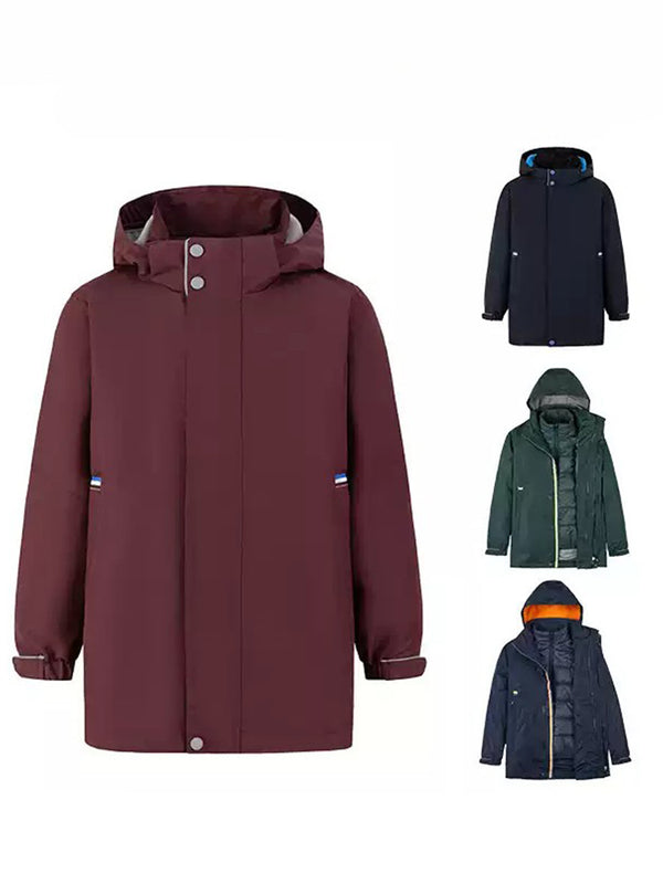 School Uniform Children's Winter Multi-Functional Detachable Cold-Proof Suit 9