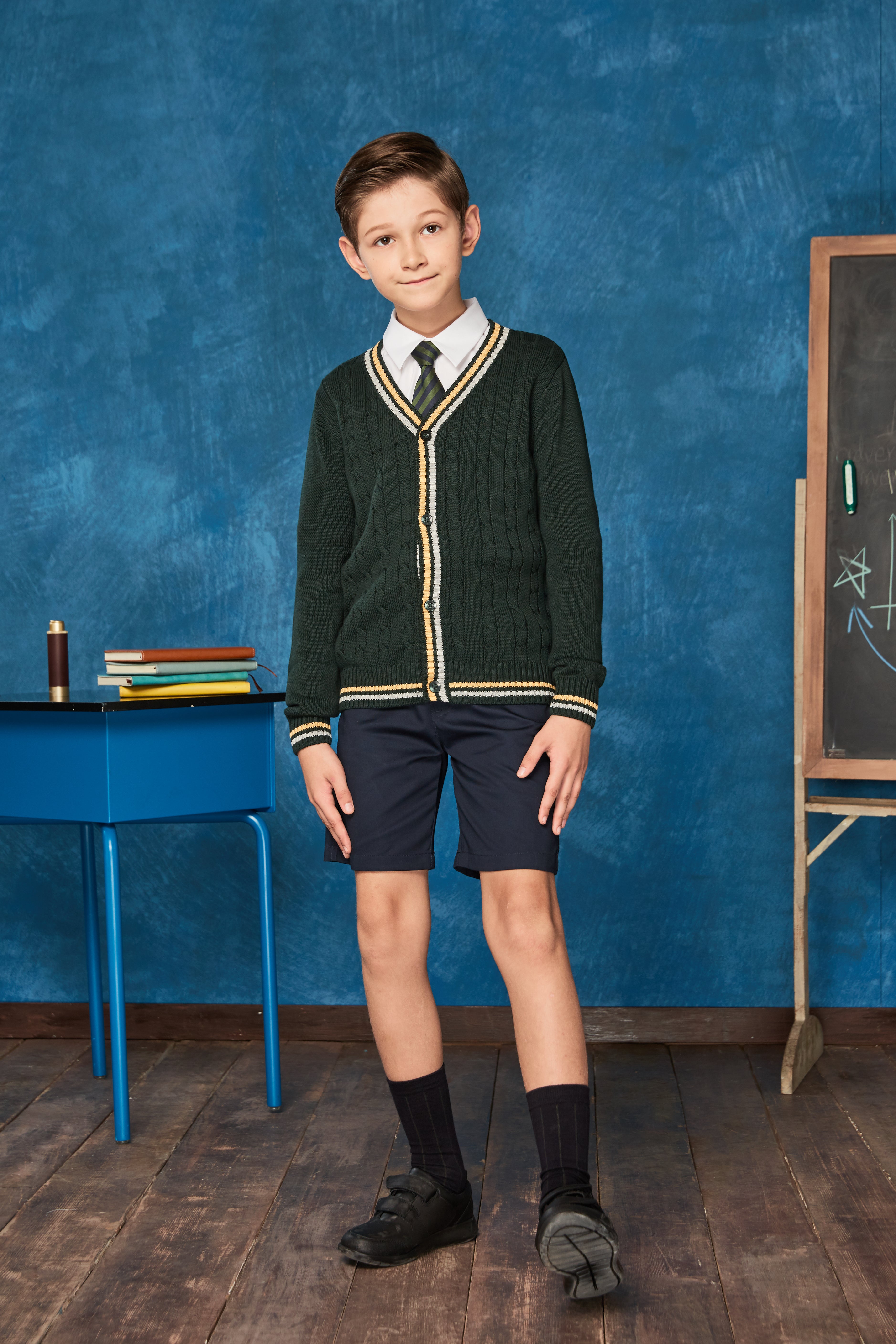 School Uniform Kids Classic Comfort Cardigan Boy