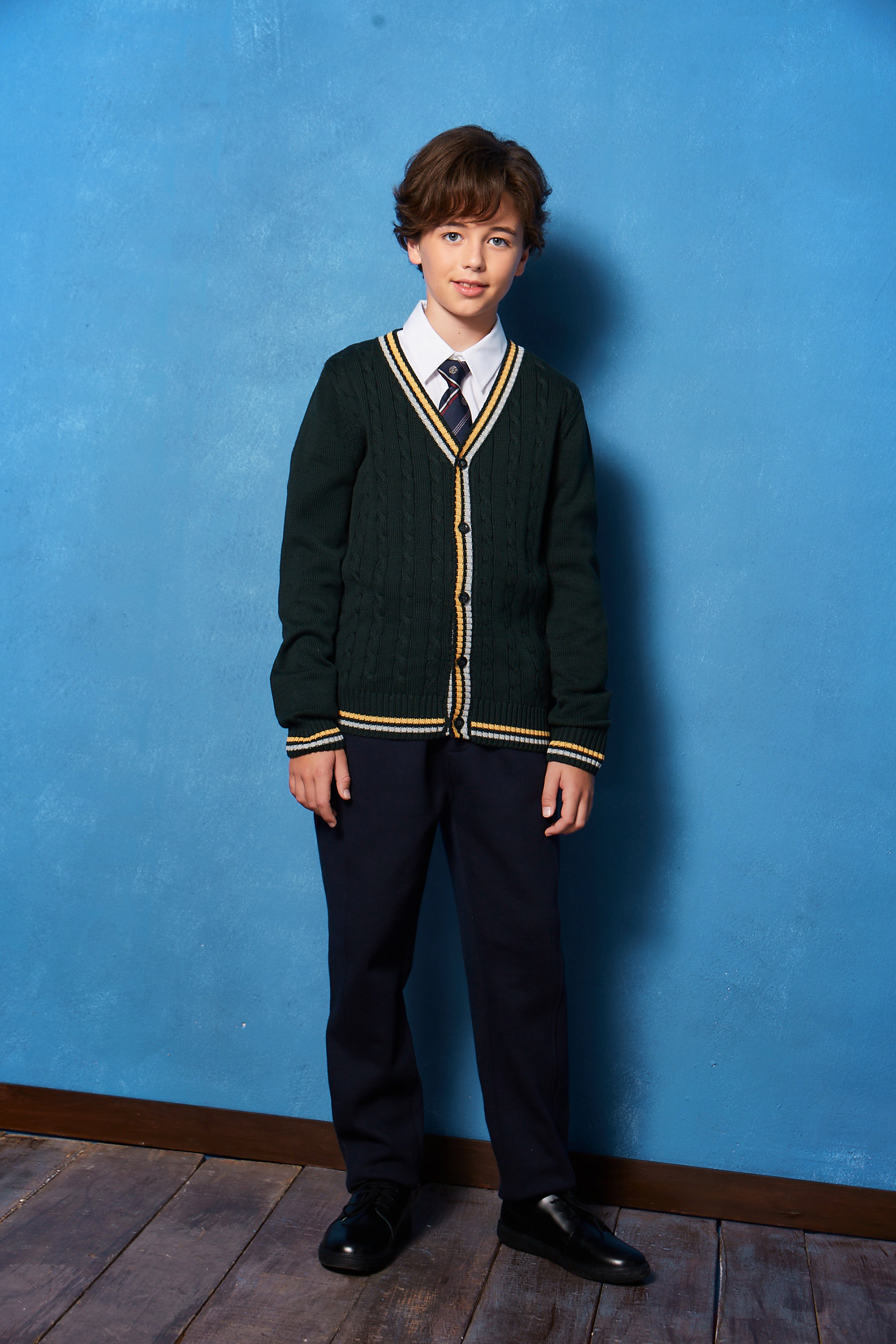 School Uniform Kids Classic Comfort Cardigan Boy