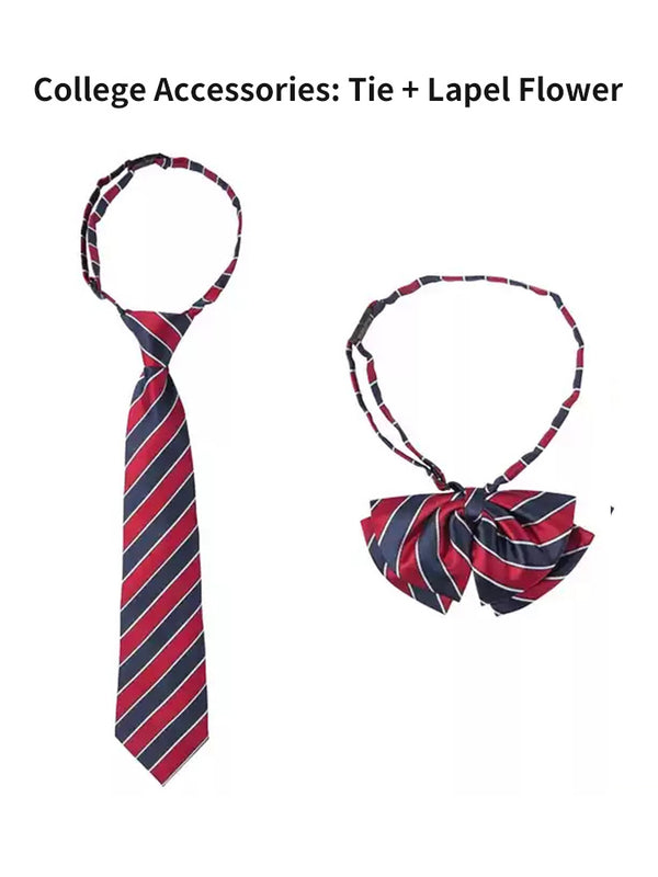 School Uniform Accessories: Children's Neckties and Collar Flowers-82