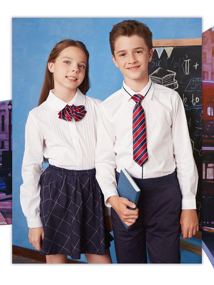 School Uniform Accessories: Children's Neckties and Collar Flowers-82