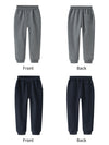 School uniform knitted fleece-lined sports long pants 3