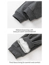 School uniform knitted fleece-lined sports long pants 3