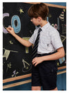 School Uniform  Short Sleeve light plaid Shirt-45
