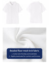 School Uniform Kids White Short Sleeve  POLO Shirt-48